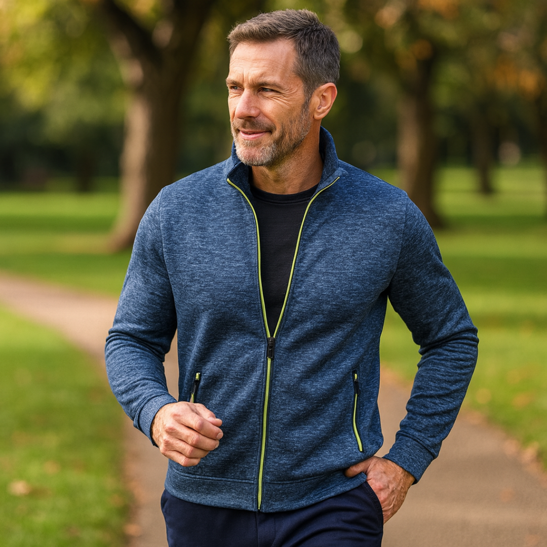 Elias™ | Klassisk Stickad Jacka med Dragkedja