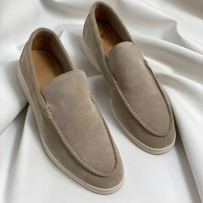 Eleganta loafers i mocka