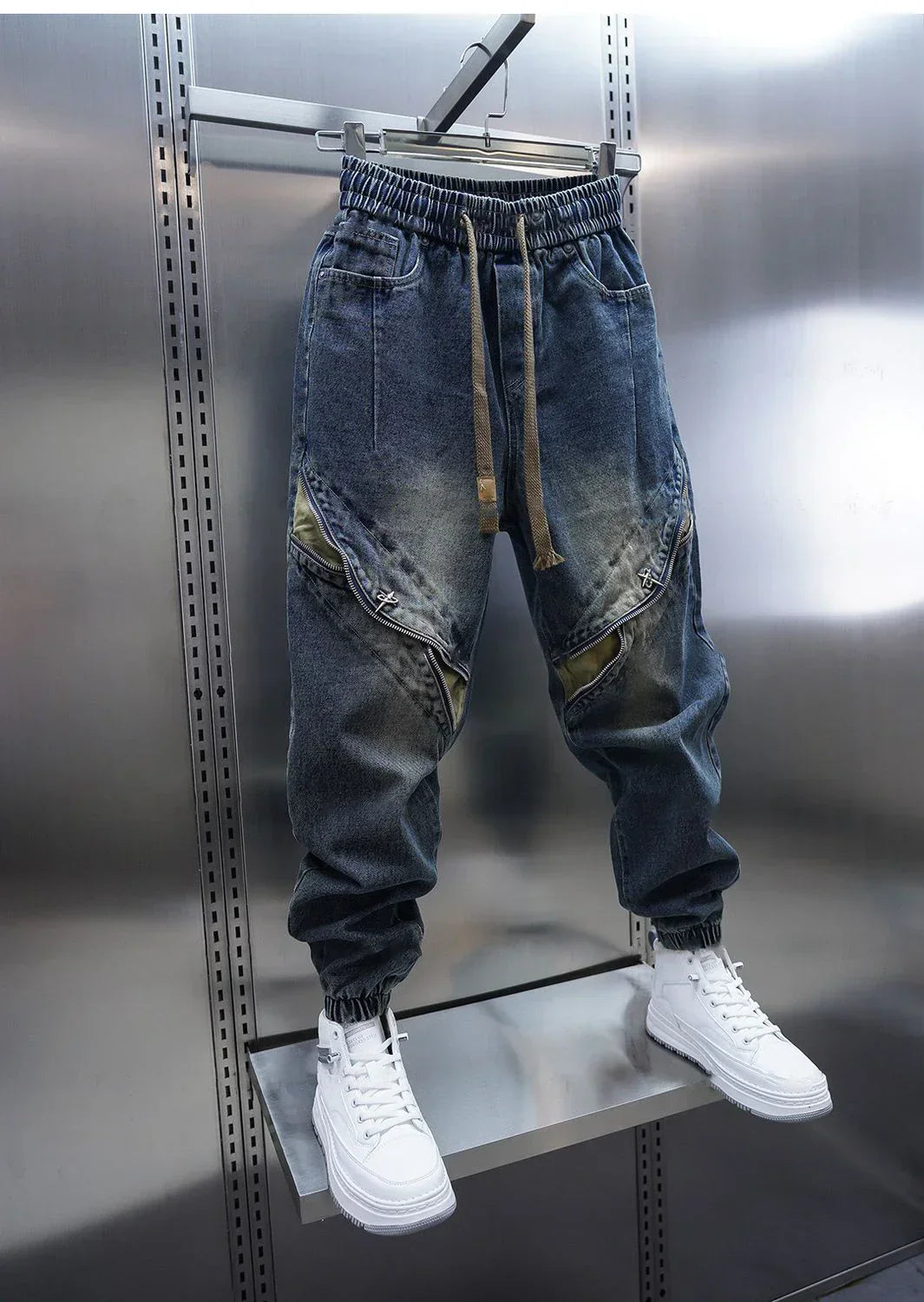 Nordic Lines™ | Baggy Denimbyxor med Skärp